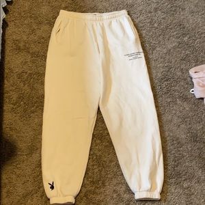 Playboy sweatpants.